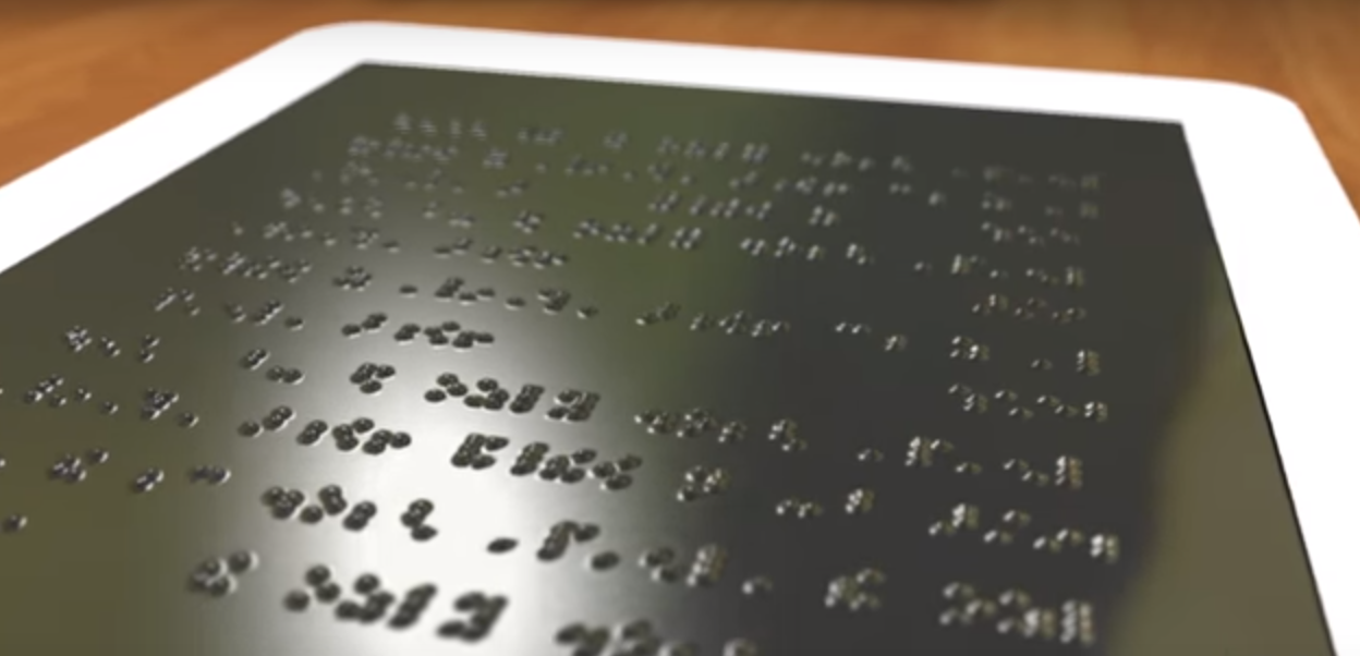 Pneumatic display designed to modernise braille Design Indaba